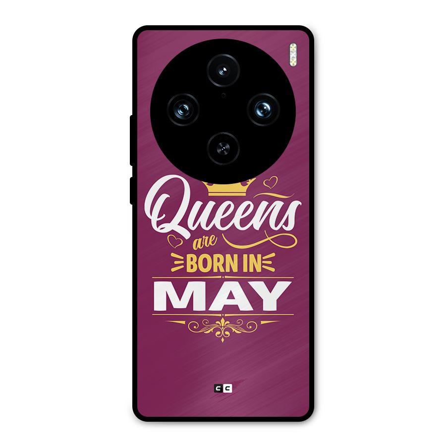 May Born Queens Metal Back Case for Vivo X100 Pro