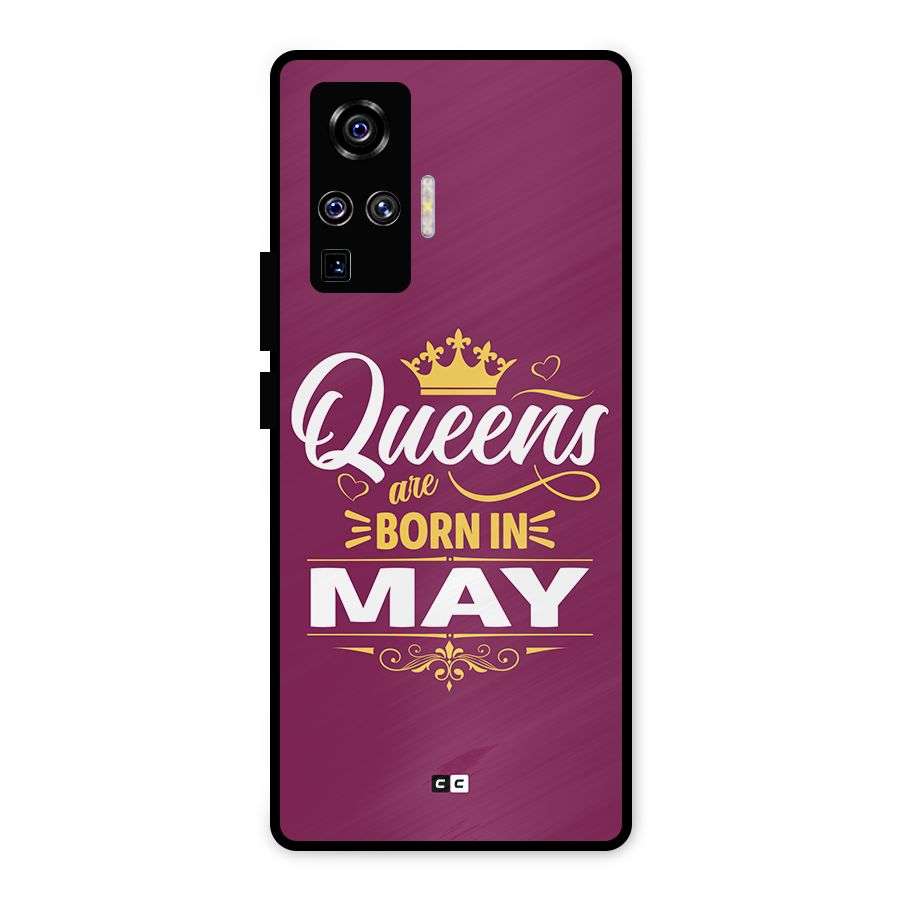 May Born Queens Metal Back Case for Vivo X50 Pro