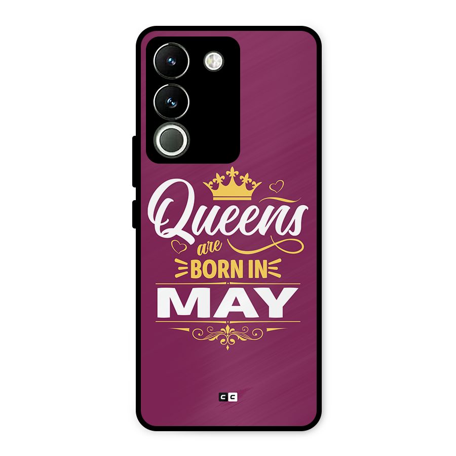 May Born Queens Metal Back Case for Vivo Y200