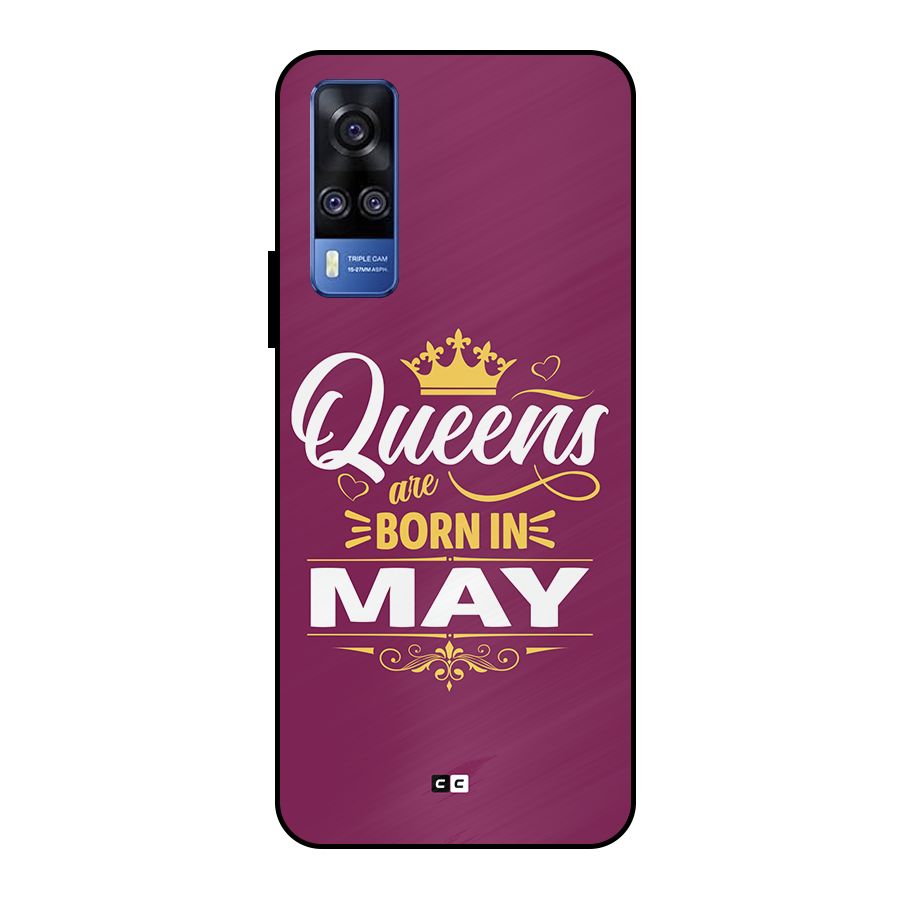 May Born Queens Metal Back Case for Vivo Y51