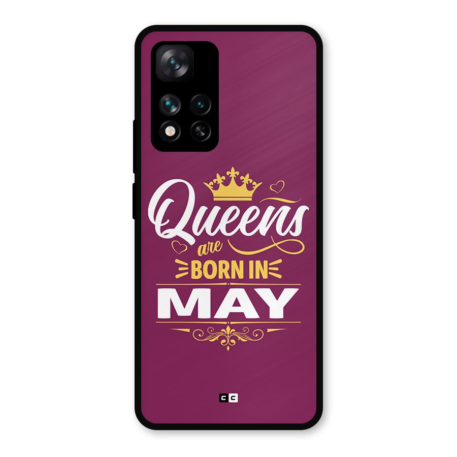 May Born Queens Metal Back Case for Xiaomi 11i Hypercharge 5G
