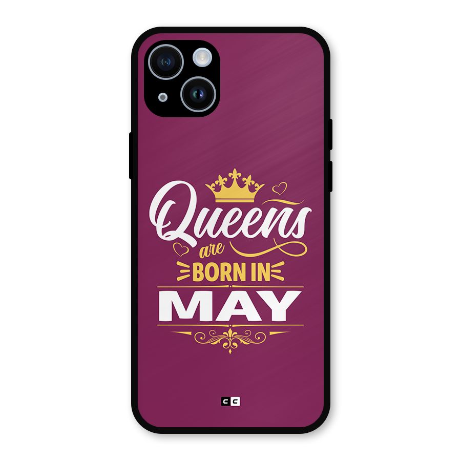 May Born Queens Metal Back Case for iPhone 14