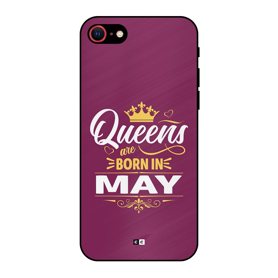 May Born Queens Metal Back Case for iPhone SE 2020
