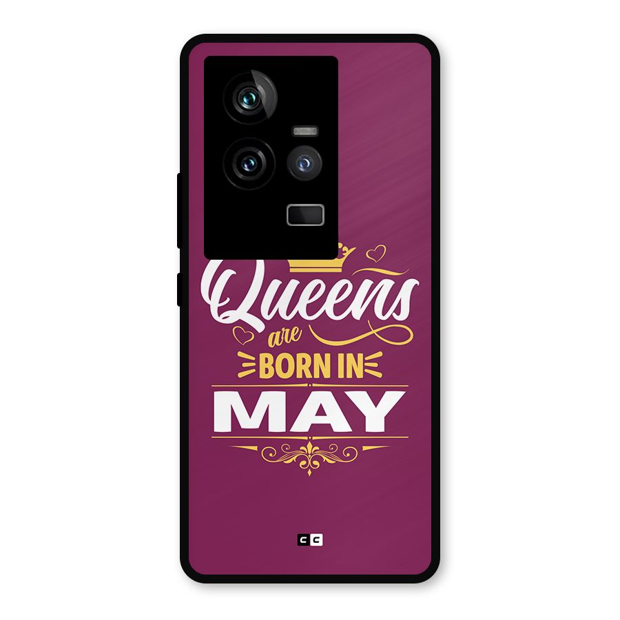 May Born Queens Metal Back Case for iQOO 11 5G