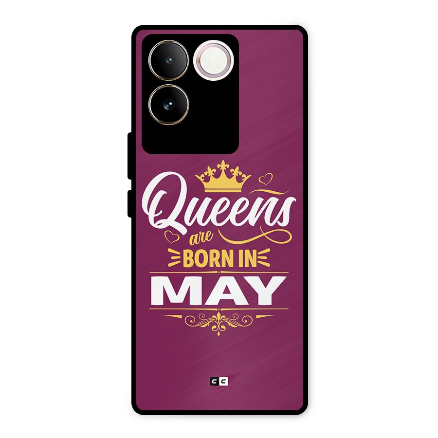 May Born Queens Metal Back Case for iQOO Z7 Pro