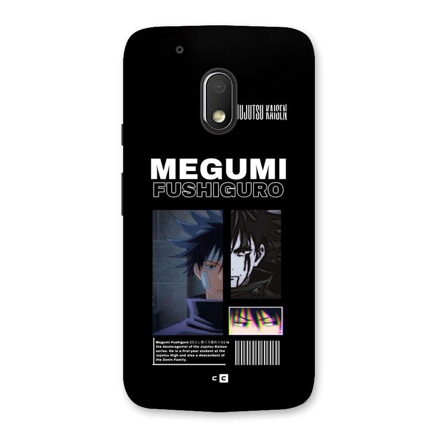 Megumi Fushiguro Back Case for Moto G4 Play