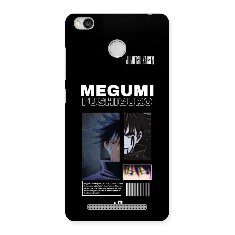 Megumi Fushiguro Back Case for Redmi 3S Prime