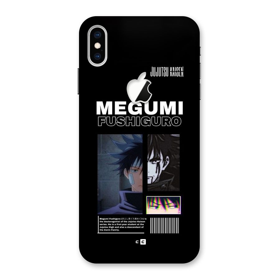 Megumi Fushiguro Back Case for iPhone XS Max Apple Cut