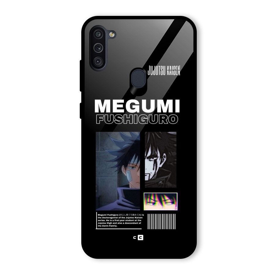 Megumi Fushiguro Glass Back Case for Galaxy M11
