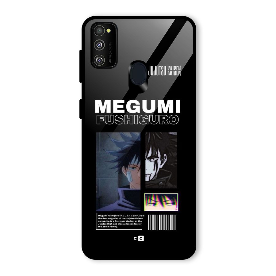 Megumi Fushiguro Glass Back Case for Galaxy M21