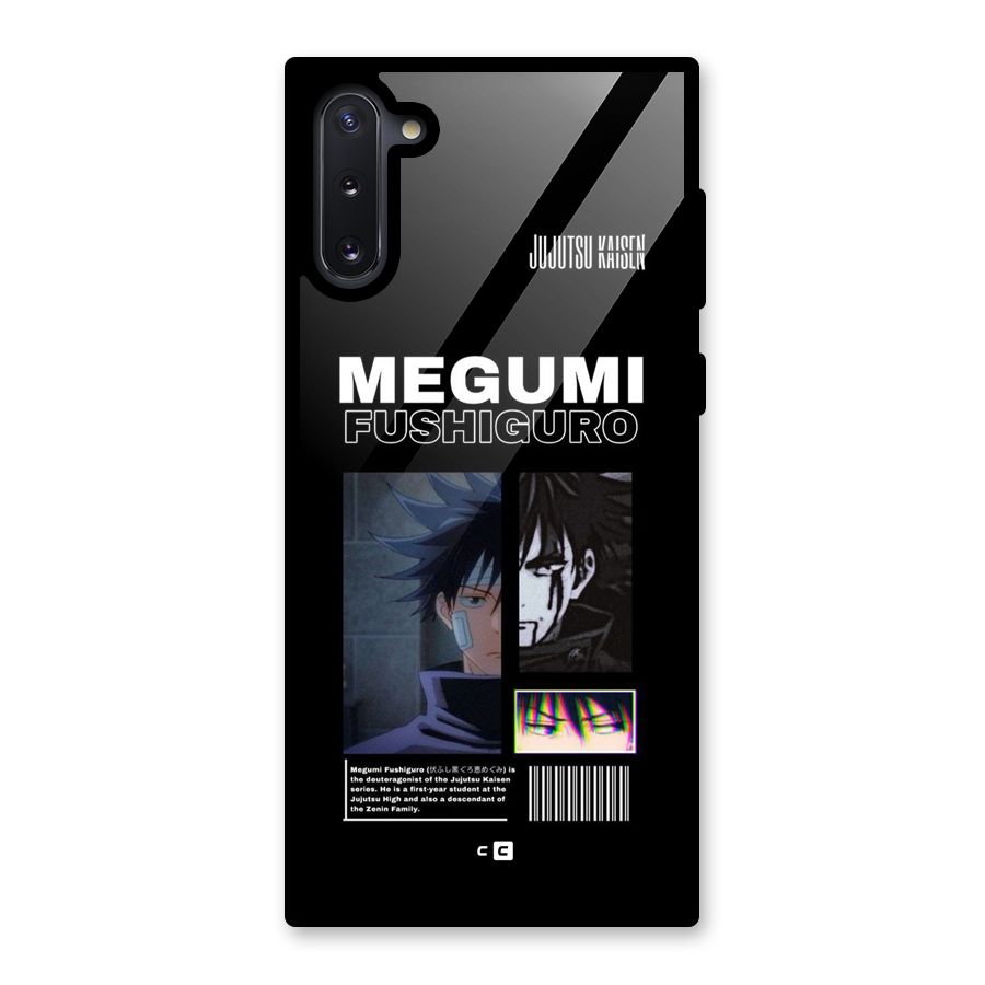 Megumi Fushiguro Glass Back Case for Galaxy Note 10