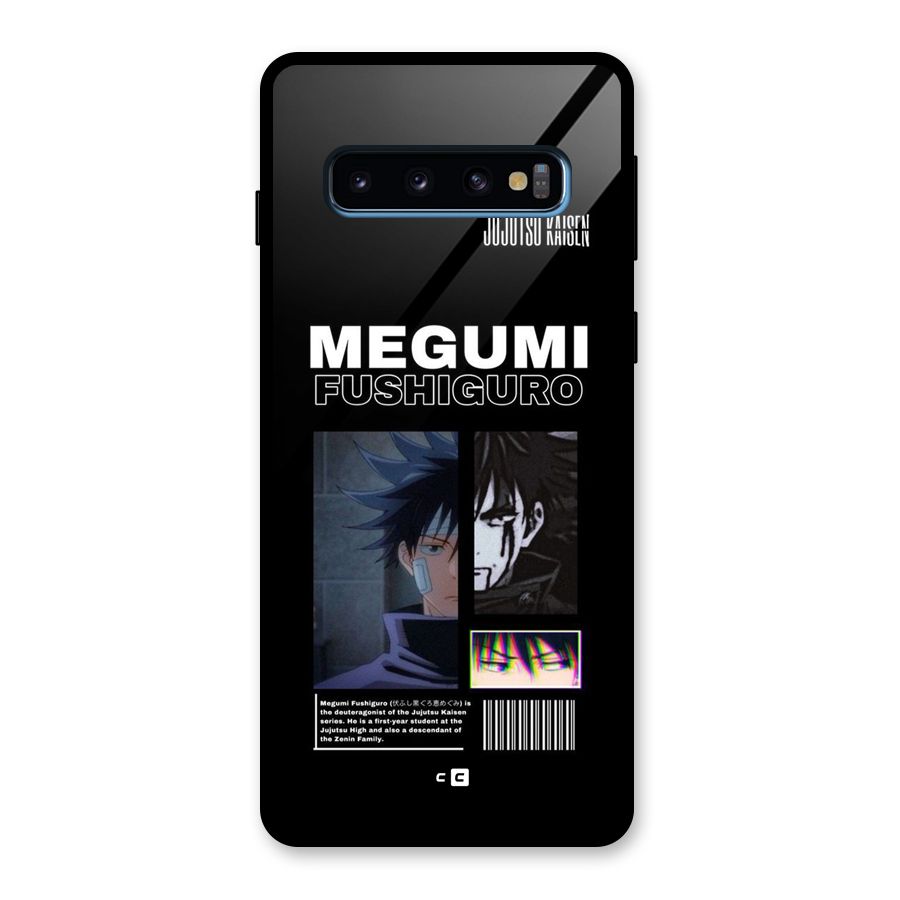 Megumi Fushiguro Glass Back Case for Galaxy S10