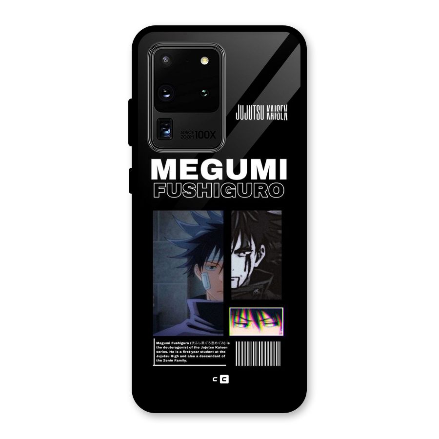 Megumi Fushiguro Glass Back Case for Galaxy S20 Ultra