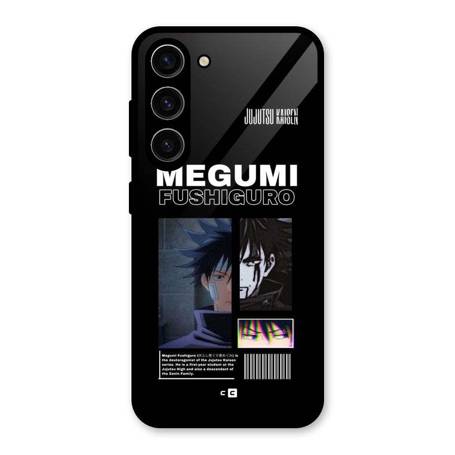 Megumi Fushiguro Glass Back Case for Galaxy S23