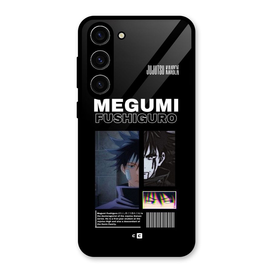 Megumi Fushiguro Glass Back Case for Galaxy S23 Plus