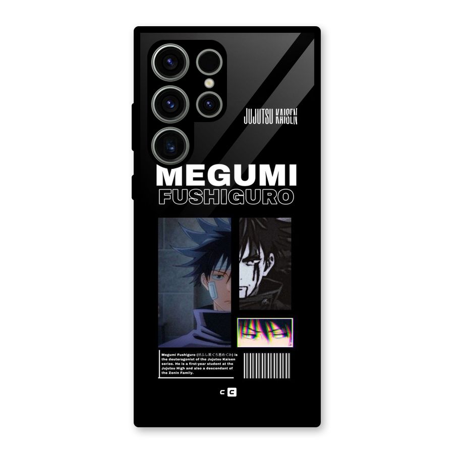 Megumi Fushiguro Glass Back Case for Galaxy S23 Ultra