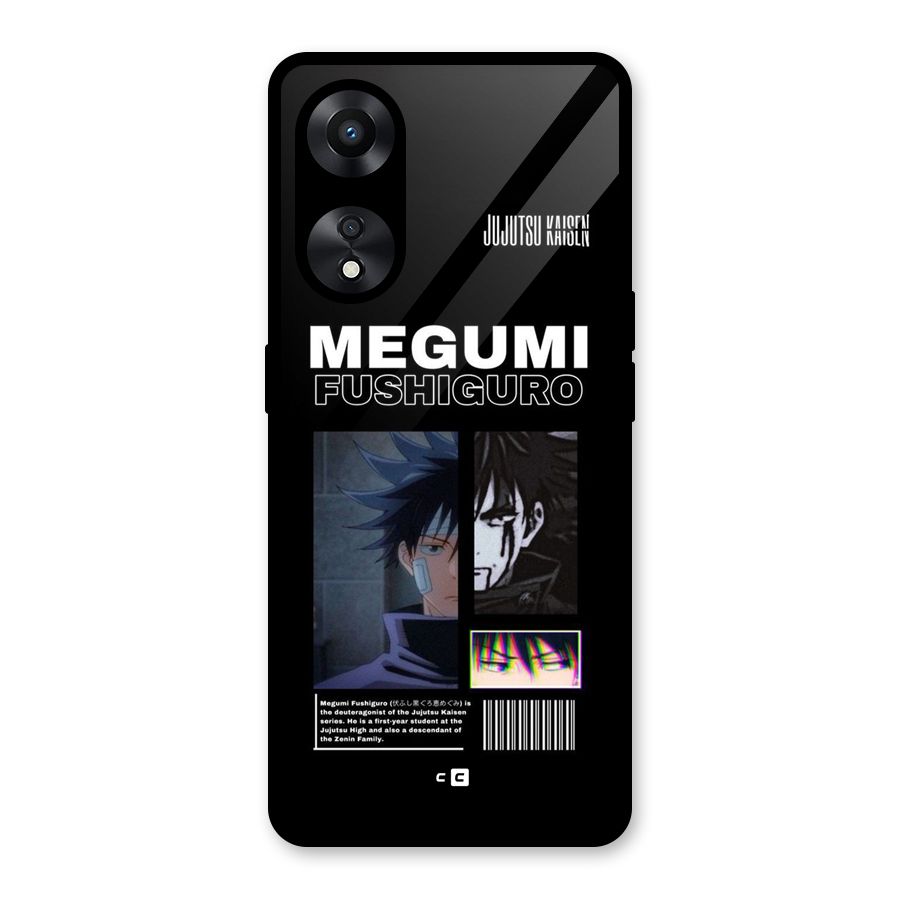 Megumi Fushiguro Glass Back Case for Oppo A78