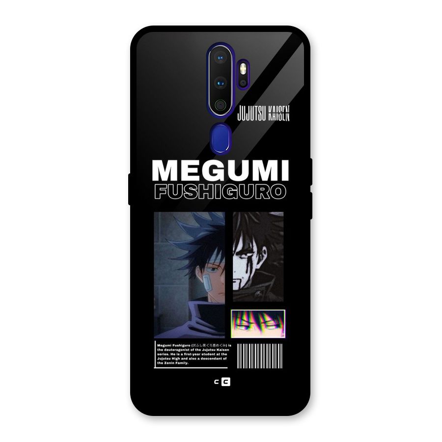 Megumi Fushiguro Glass Back Case for Oppo A9 (2020)