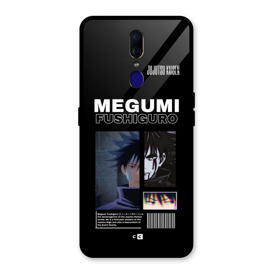Megumi Fushiguro Glass Back Case for Oppo F11
