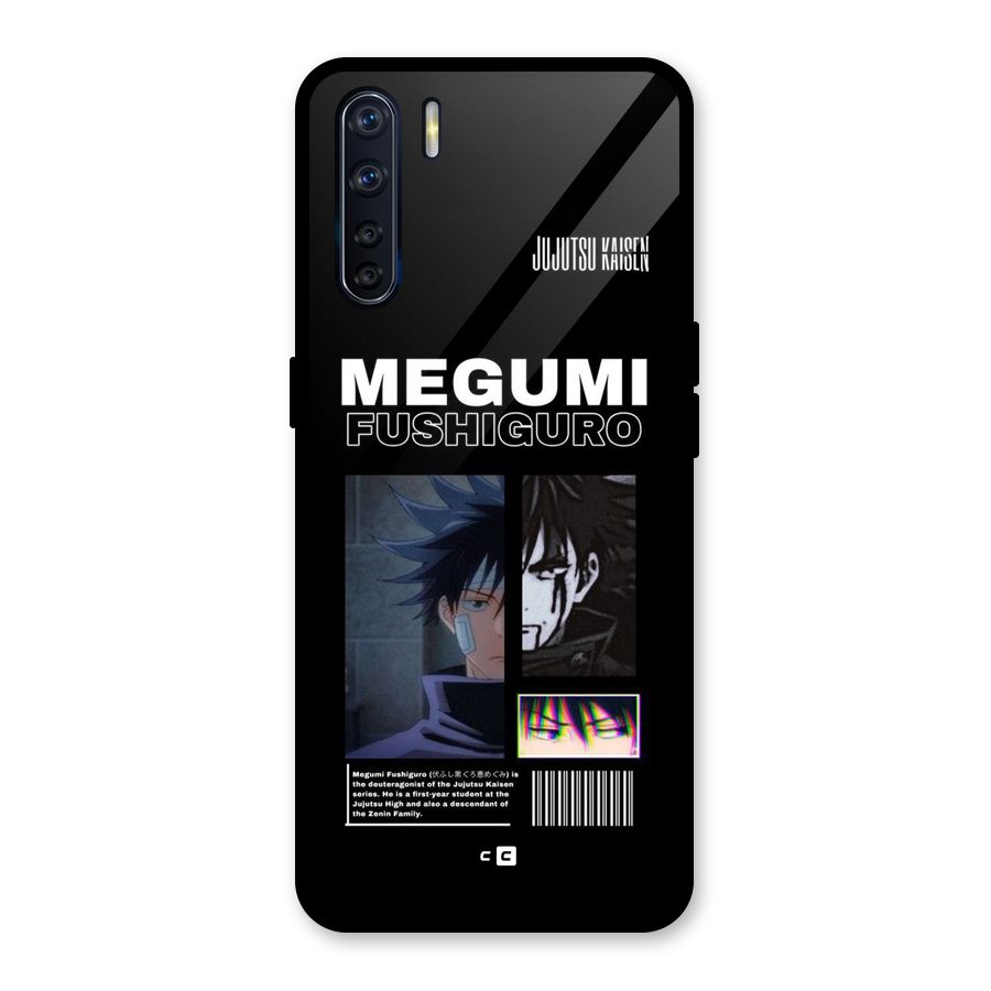 Megumi Fushiguro Glass Back Case for Oppo F15
