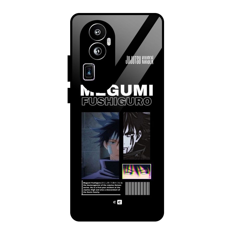 Megumi Fushiguro Glass Back Case for Oppo Reno10 Pro Plus
