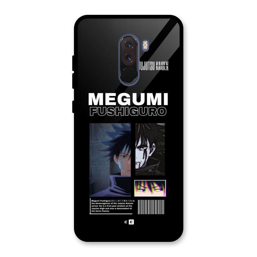 Megumi Fushiguro Glass Back Case for Poco F1