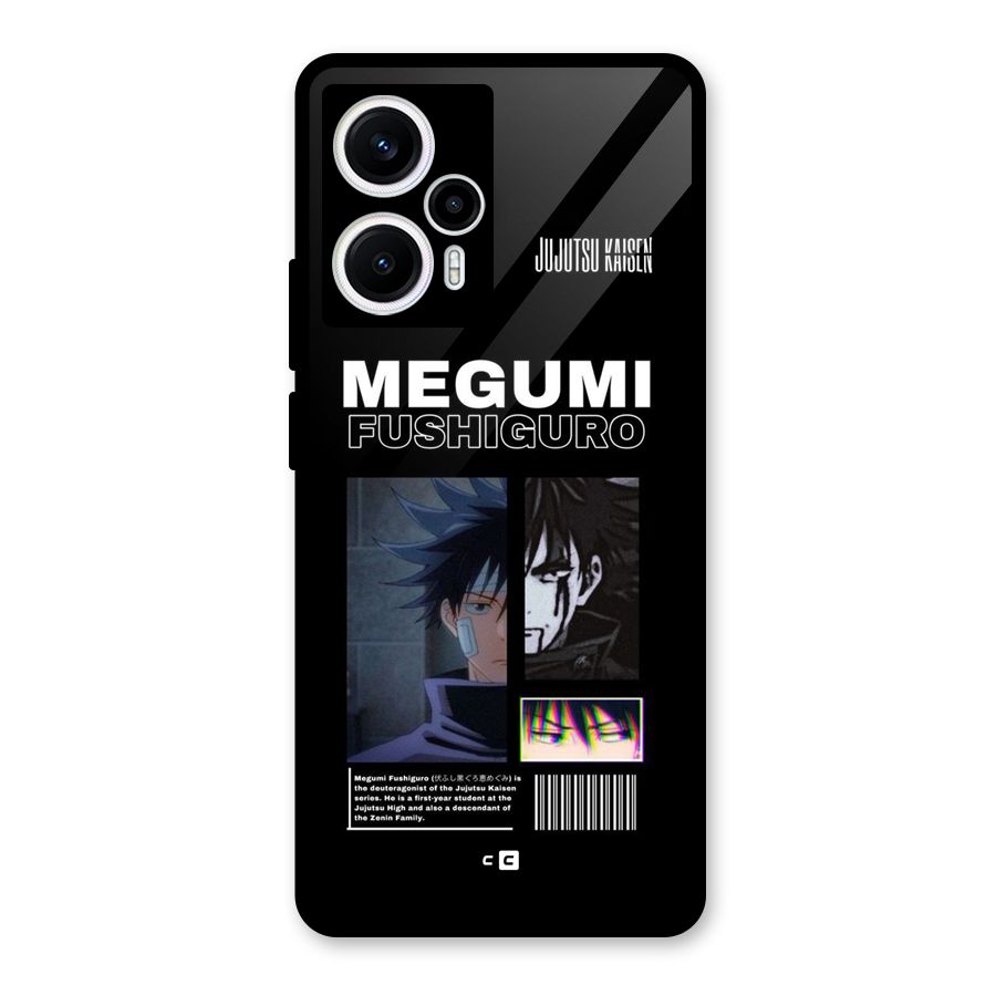 Megumi Fushiguro Glass Back Case for Poco F5