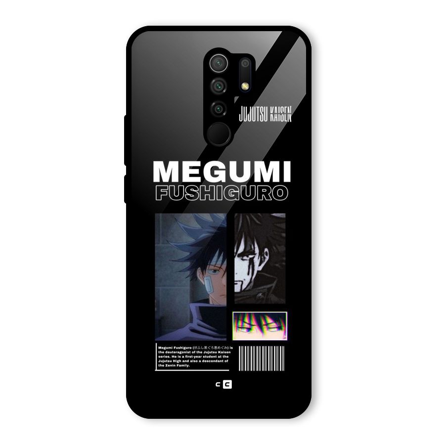 Megumi Fushiguro Glass Back Case for Poco M2