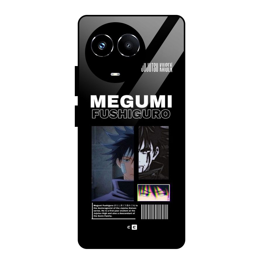 Megumi Fushiguro Glass Back Case for Realme 11X