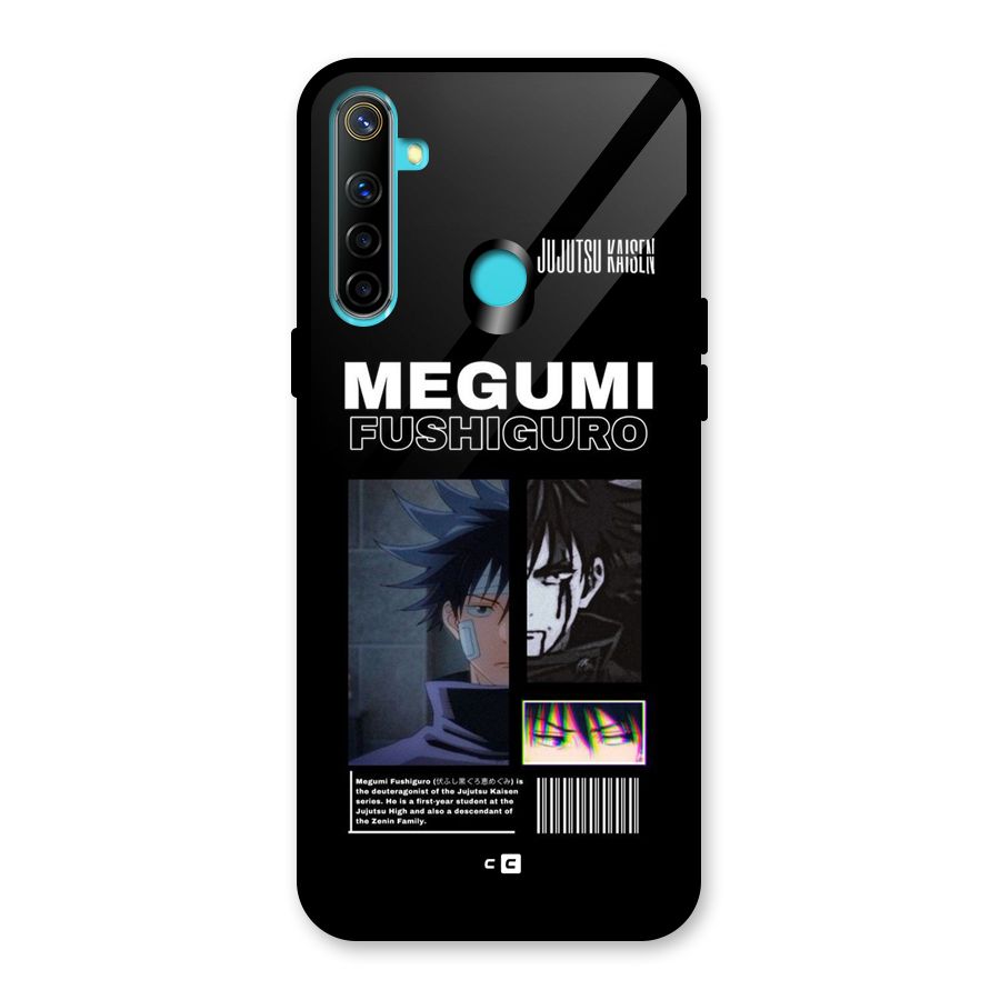 Megumi Fushiguro Glass Back Case for Realme Narzo 10