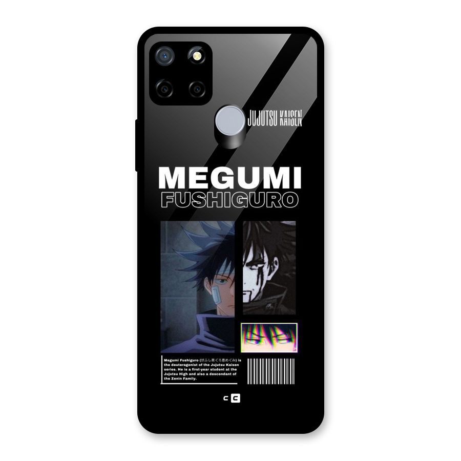 Megumi Fushiguro Glass Back Case for Realme Narzo 30A