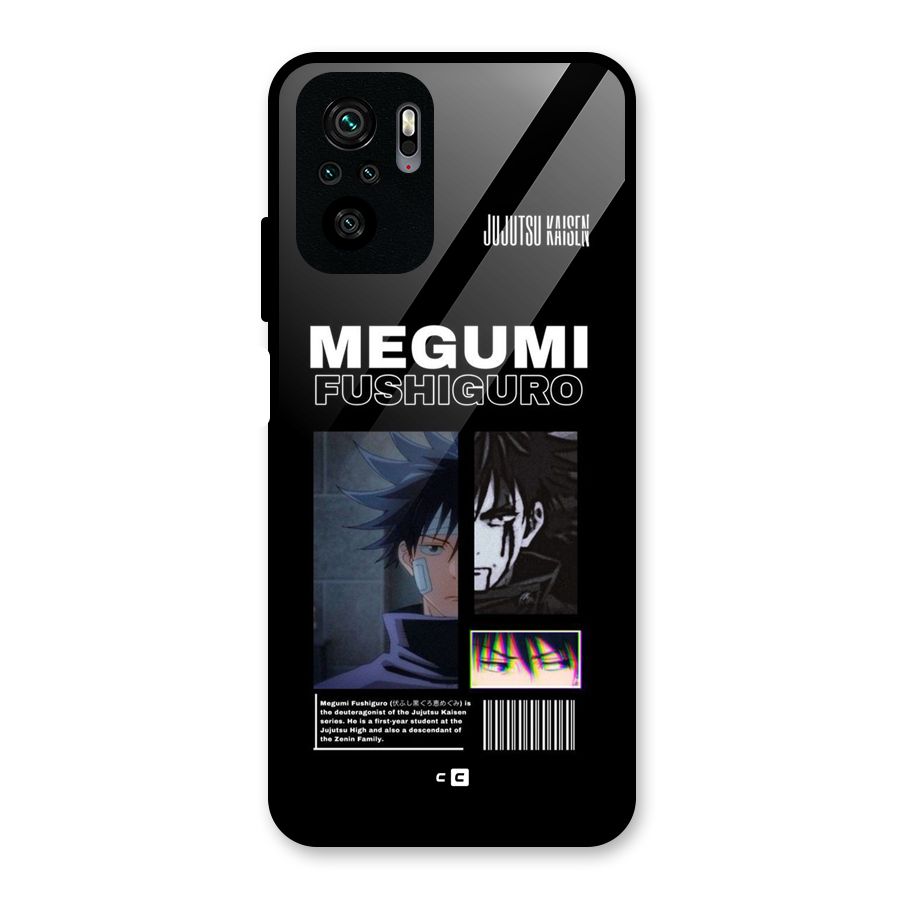 Megumi Fushiguro Glass Back Case for Redmi Note 10S