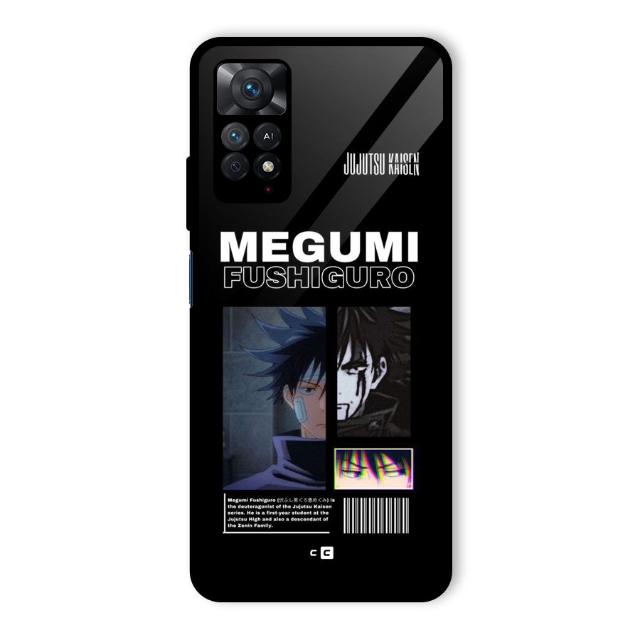 Megumi Fushiguro Glass Back Case for Redmi Note 11 Pro