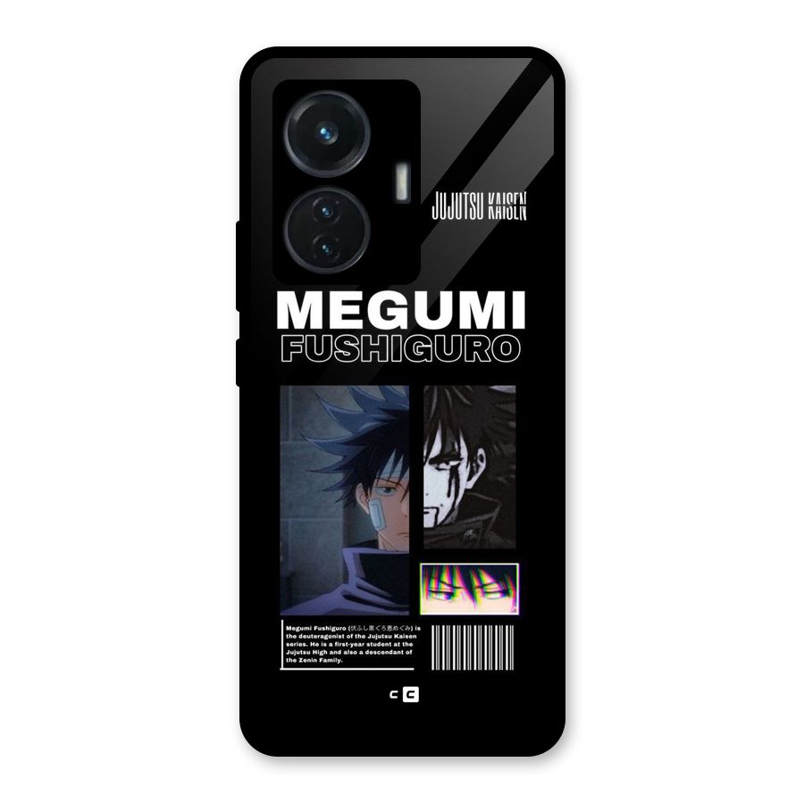 Megumi Fushiguro Glass Back Case for Vivo T1 44W