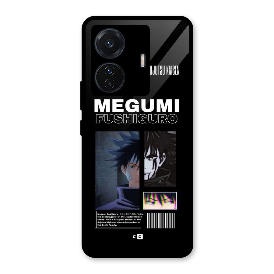 Megumi Fushiguro Glass Back Case for Vivo T1 Pro