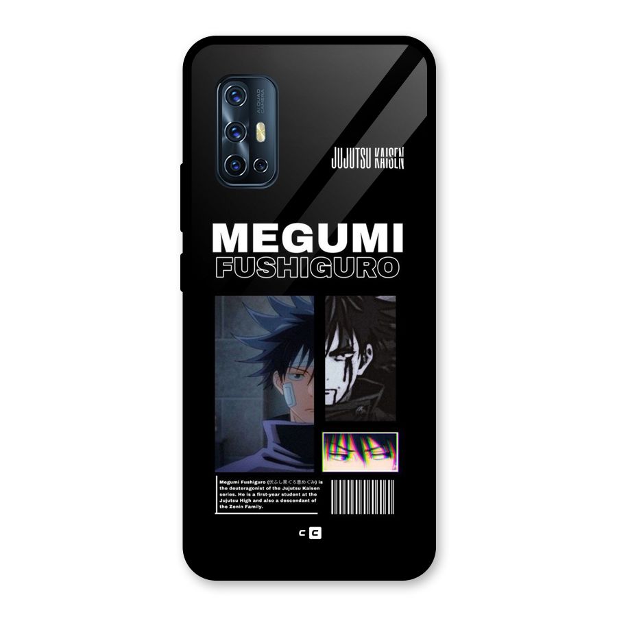 Megumi Fushiguro Glass Back Case for Vivo V17
