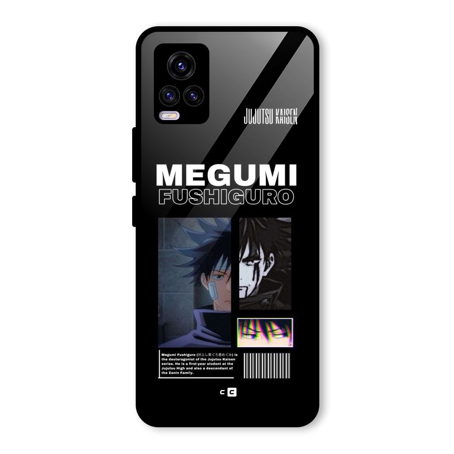 Megumi Fushiguro Glass Back Case for Vivo V20 2021