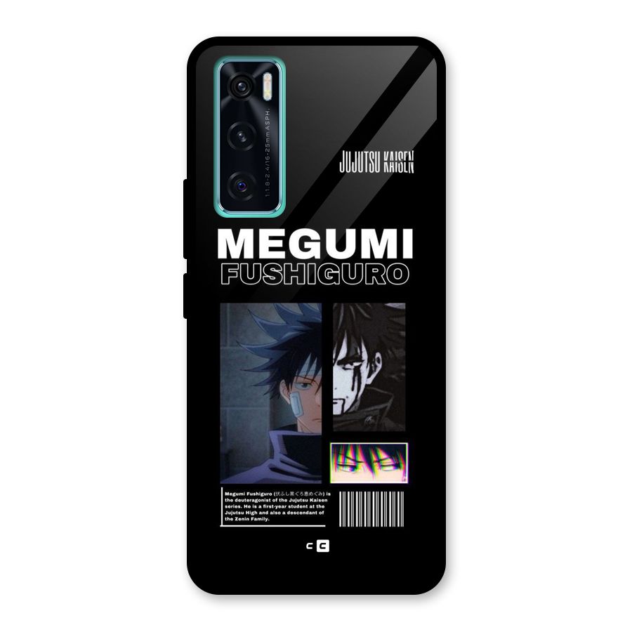 Megumi Fushiguro Glass Back Case for Vivo V20 SE