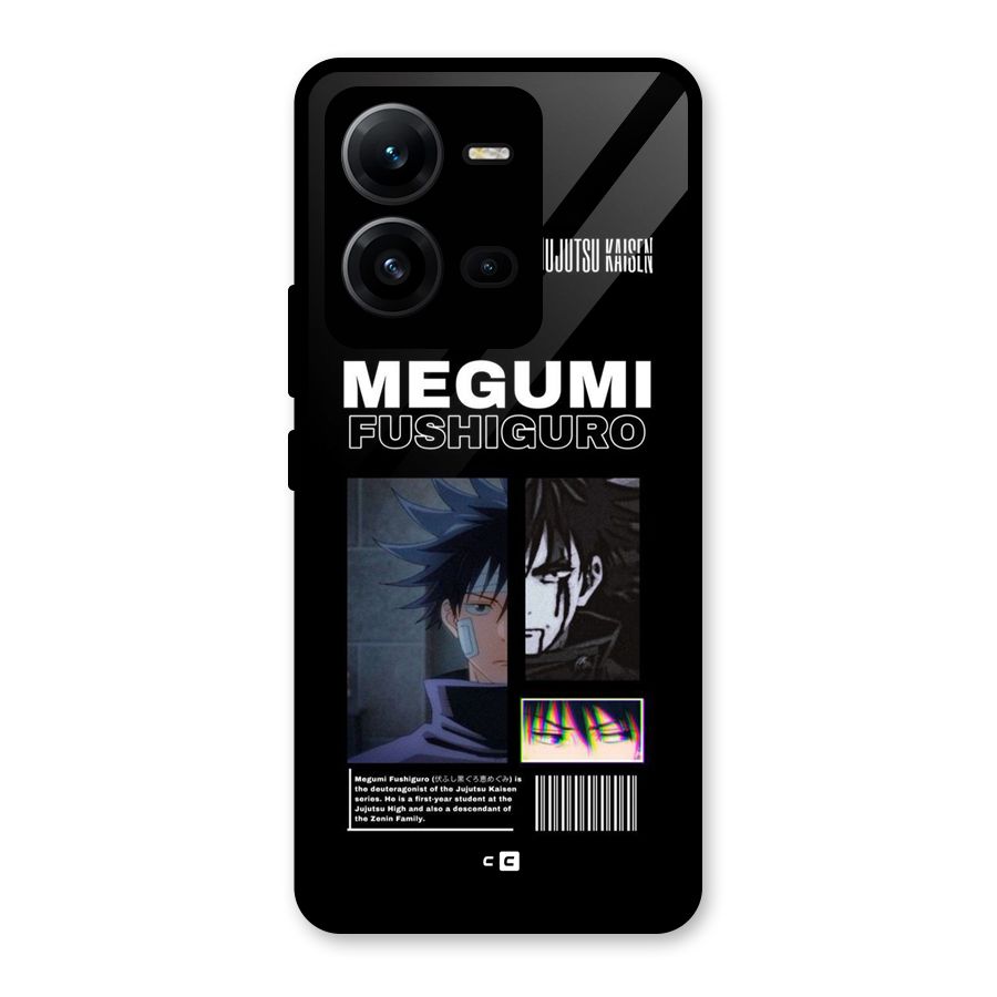 Megumi Fushiguro Glass Back Case for Vivo V25