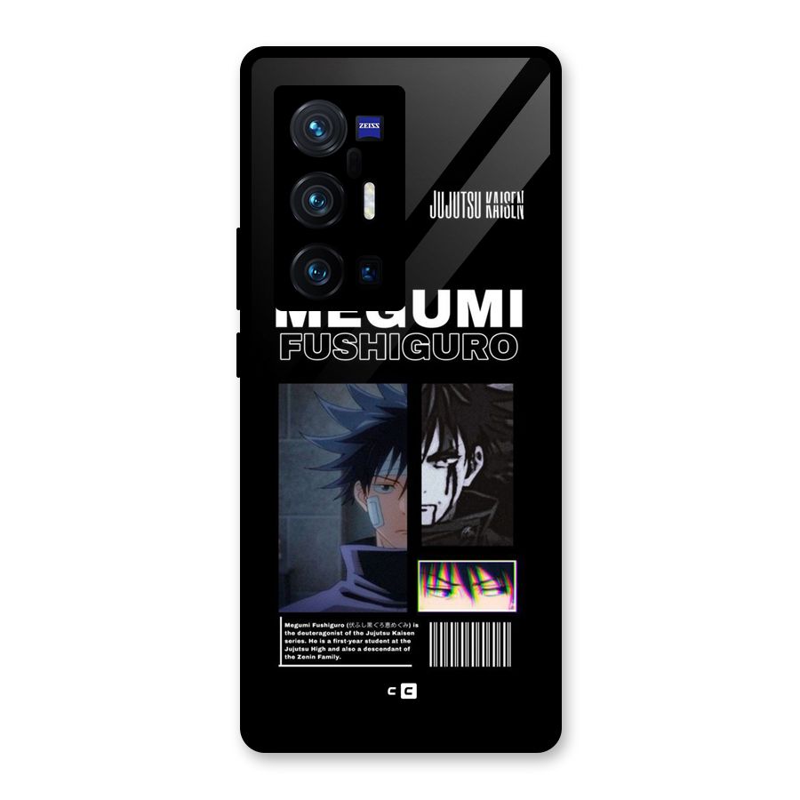 Megumi Fushiguro Glass Back Case for Vivo X70 Pro Plus