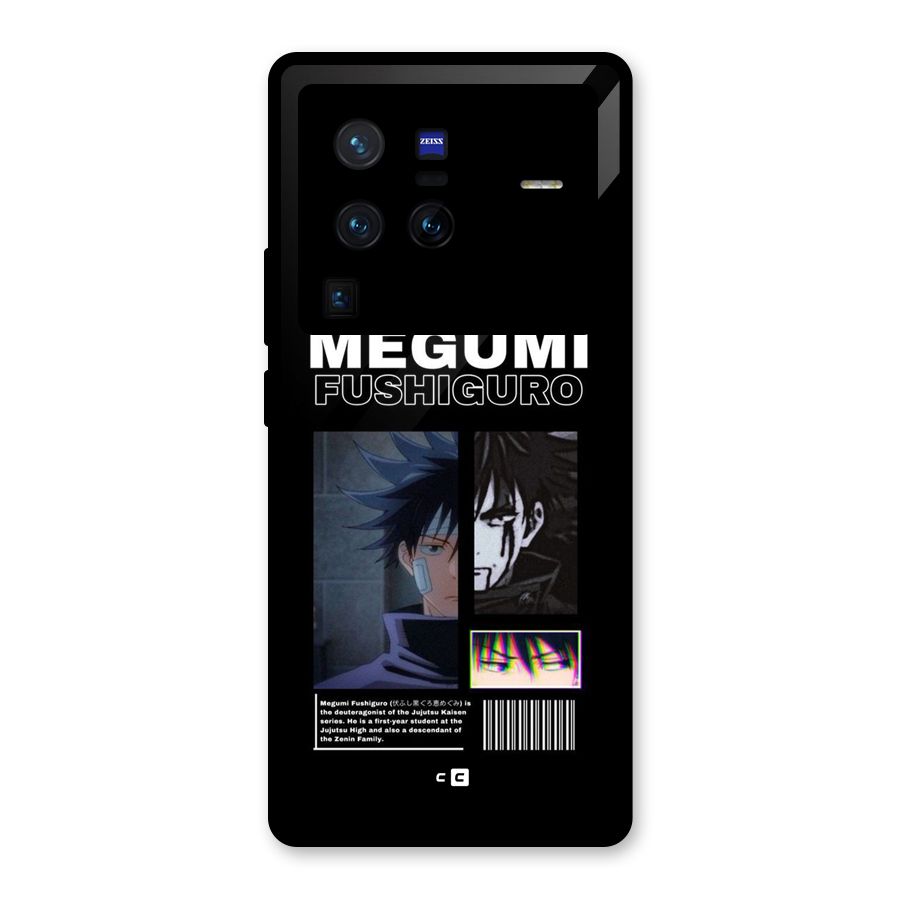 Megumi Fushiguro Glass Back Case for Vivo X80 Pro