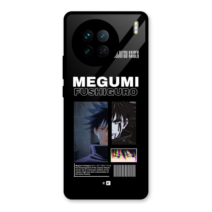 Megumi Fushiguro Glass Back Case for Vivo X90