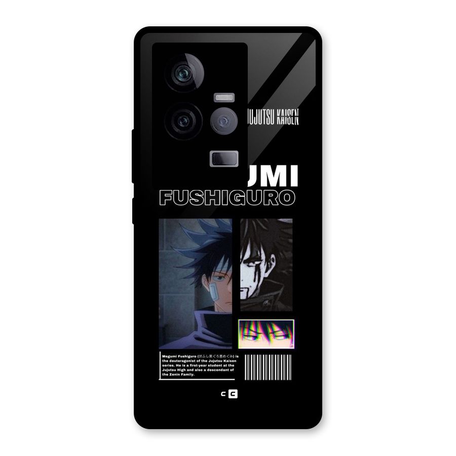 Megumi Fushiguro Glass Back Case for Vivo iQOO 11 5G