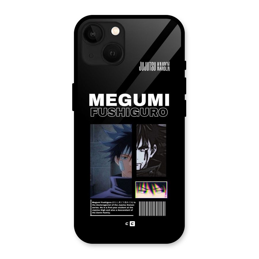 Megumi Fushiguro Glass Back Case for iPhone 13