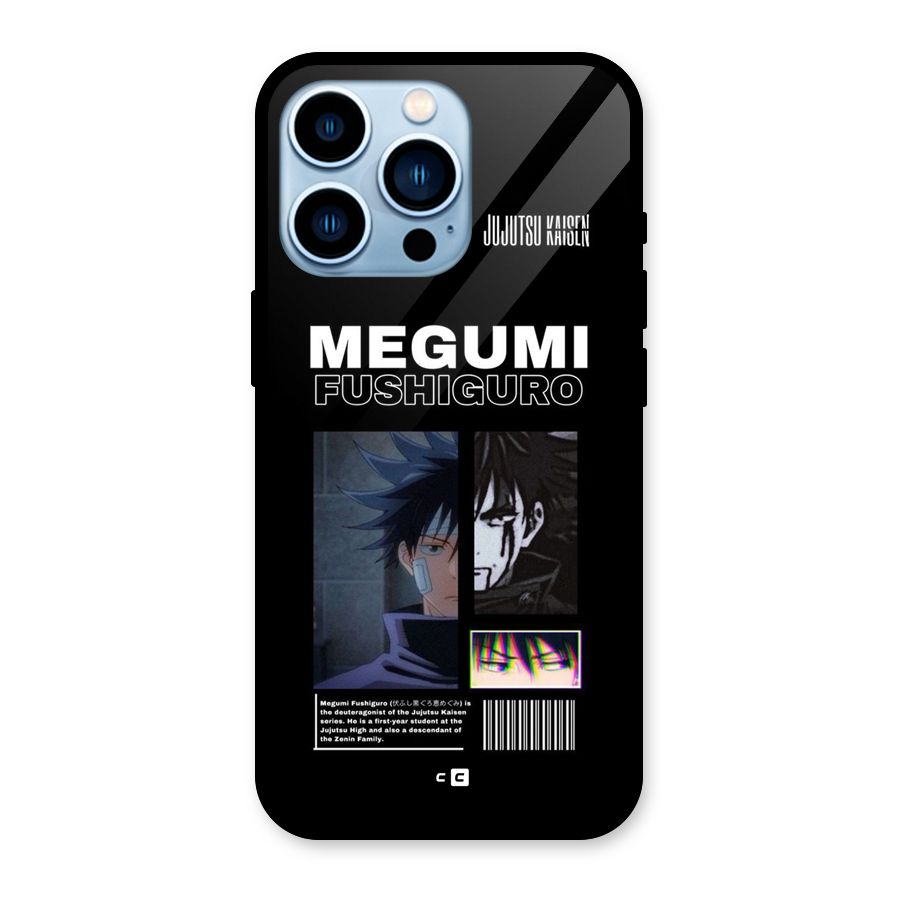 Megumi Fushiguro Glass Back Case for iPhone 13 Pro