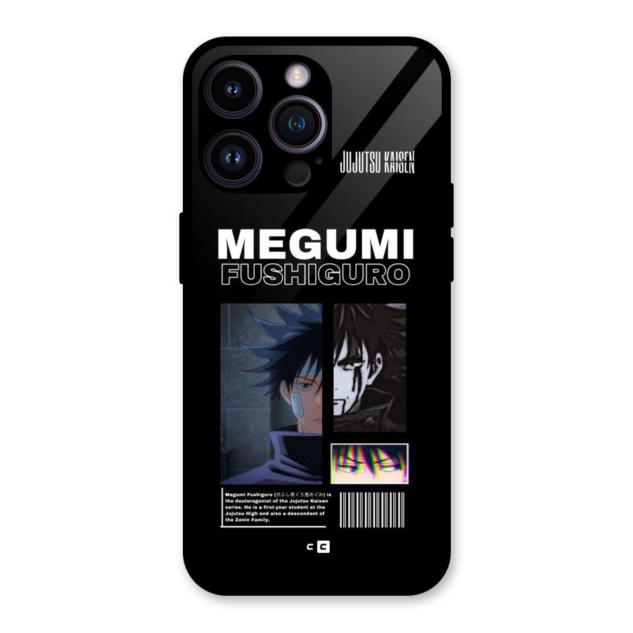 Megumi Fushiguro Glass Back Case for iPhone 14 Pro Max