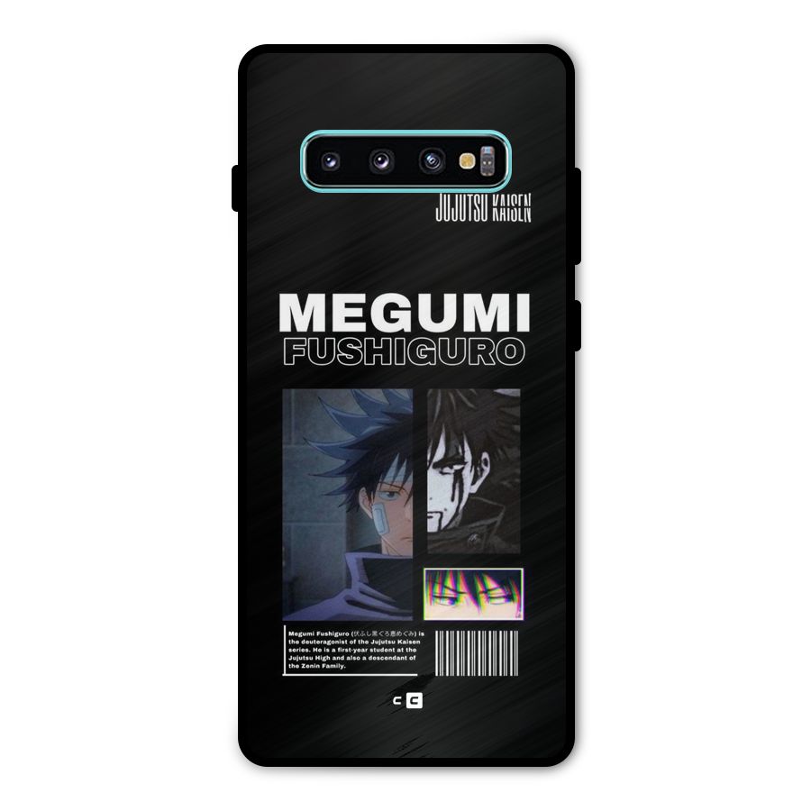 Megumi Fushiguro Metal Back Case for Galaxy S10 Plus