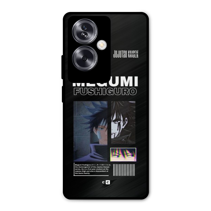 Megumi Fushiguro Metal Back Case for Oppo A79 5G