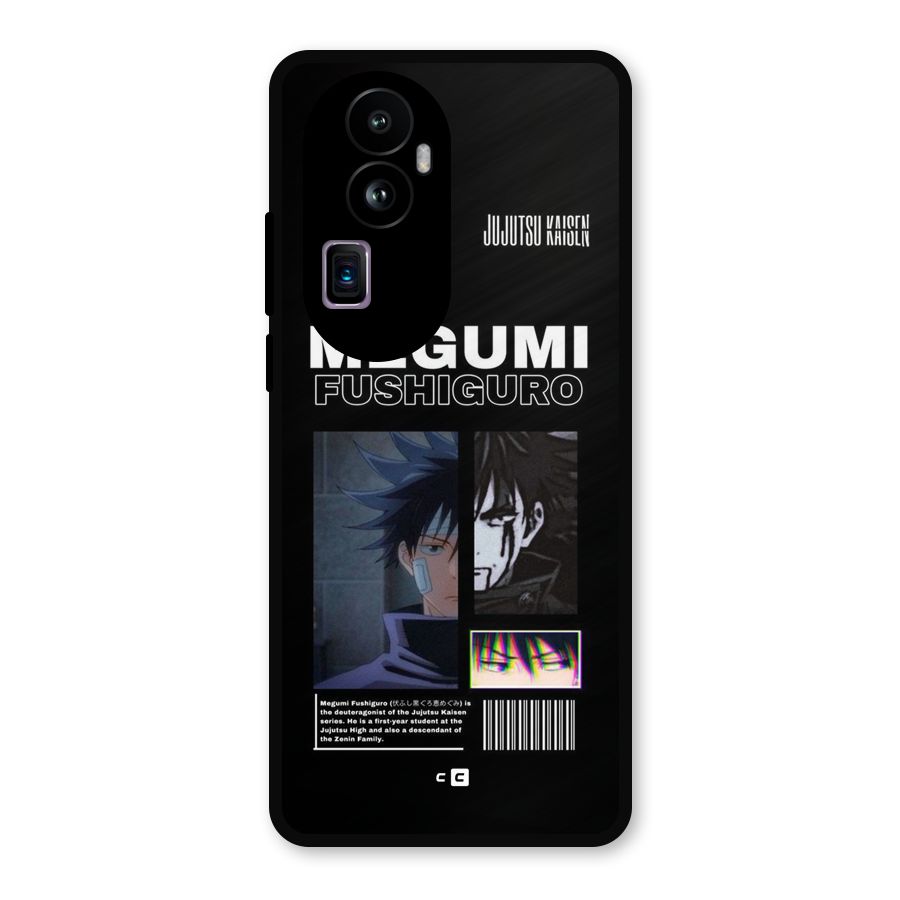 Megumi Fushiguro Metal Back Case for Oppo Reno10 Pro Plus