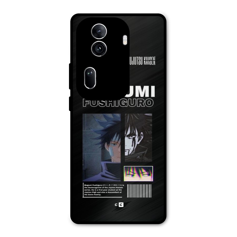 Megumi Fushiguro Metal Back Case for Oppo Reno11 Pro 5G